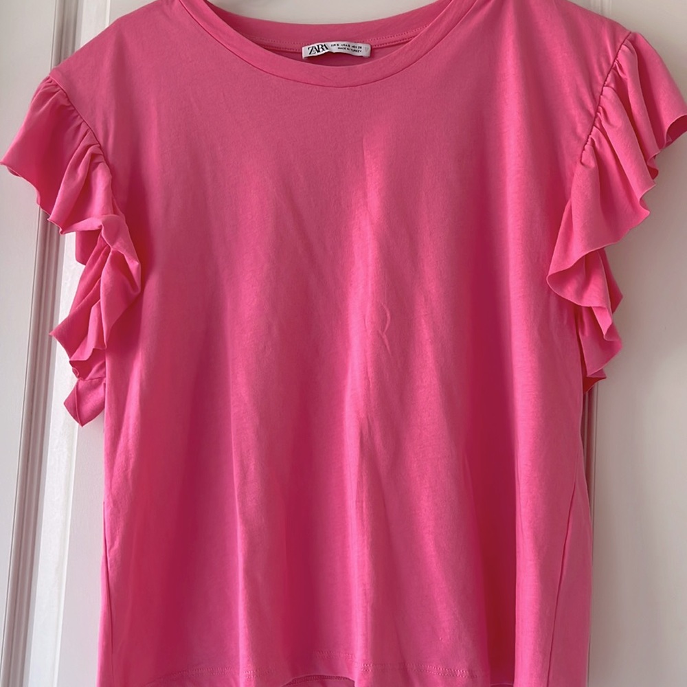 Zara Ruffled Sleeve Shirt